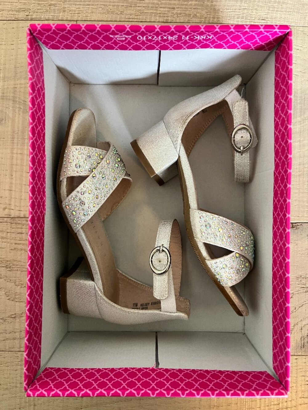 Kelly & Katie Silver Sandals for Girls (Size 11)
